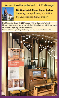 Orgel-Wiedereinweihungskonzert